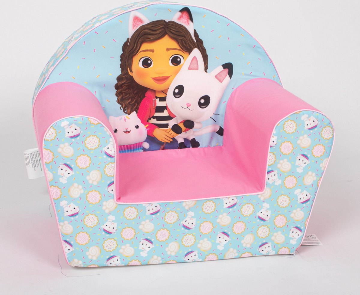 Simba Toys Plüsch-Puppenhaus-Sofa von Gabby – Kindersitz für 2+ Jahre – maschinenwaschbar