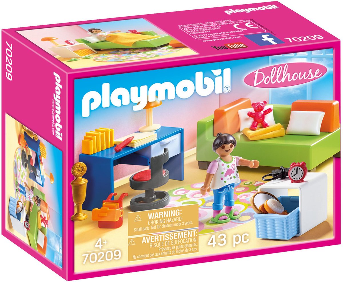 Playmobil -Puppenhaus Kinderzimmer mit Sofa Bett 70209