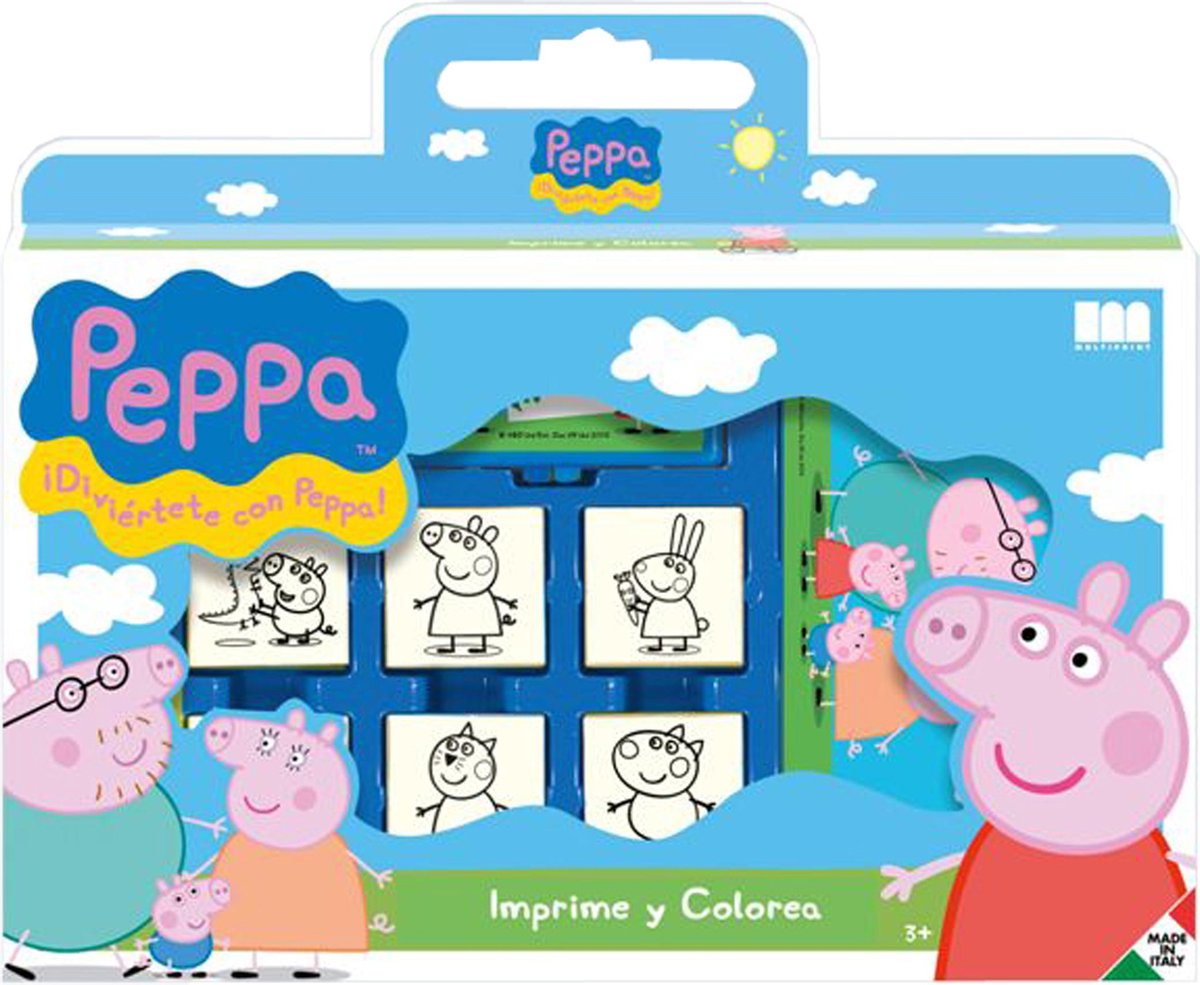 Multiprint Peppa Pig Stempelset – Stempelbox für Kinder ab 3 Jahren