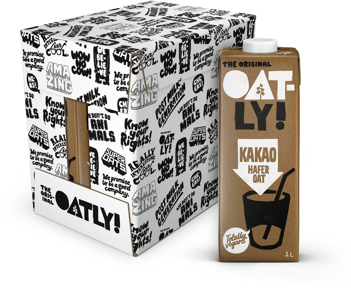 Hafer! oatly Haferdrink Kakao - 6 Stück - (6l) - haltbare Pflanzenmilch - Kakao - Vorteilspack
