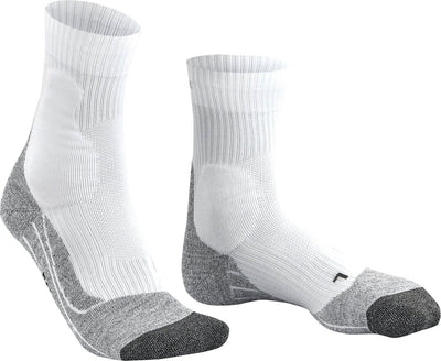 Falke Te2 Anti-Blister Baumwolle Funktionsmaterial Tennissocken Herren Weiß - Größe 42-43