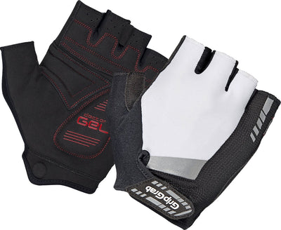 Gripgrab - Supergel gepolsterte Kurzfinger-Sommer-Fahrradhandschuhe Fahrradhandschuhe mit Polsterung - Weiß - Unisex - Größe M