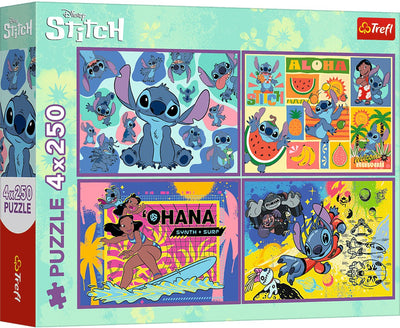 Trefl Puzzle Disney Lilo Stitch – 4x250 Teile – FSC-Mix.