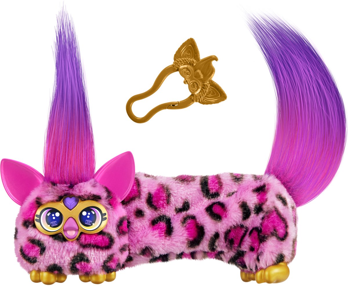 Hasbro Furby DJ Furblets Kitt-ee-luv, elektronisches Mini-Stofftier für Mädchen und Jungen ab 6 Jahren