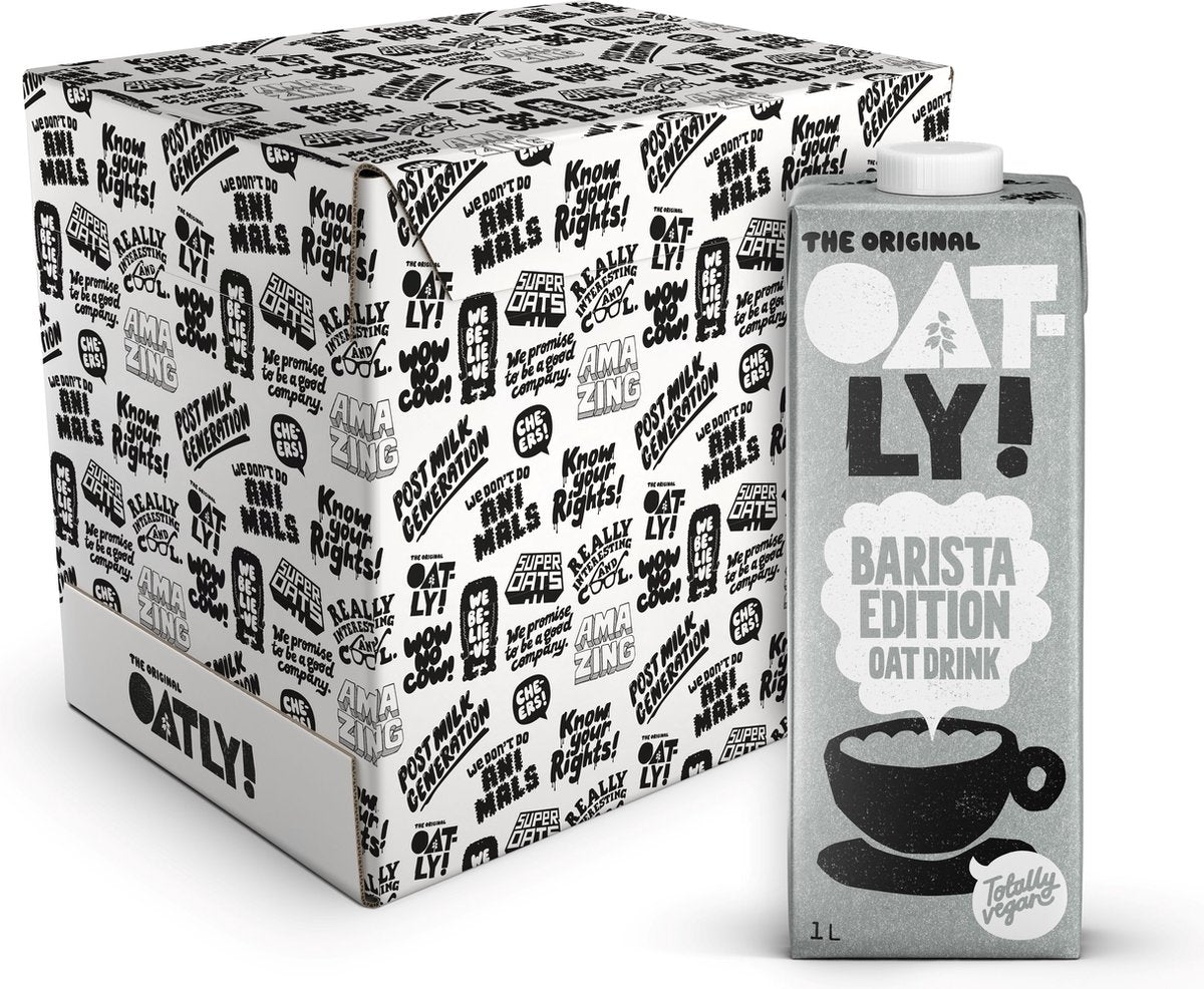 Hafer! oatly oats Barista Edition – 6 Stück – (6l) – haltbare Pflanzenmilch – Barista – Vorteilspack