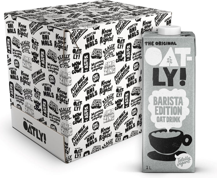 Hafer! oatly oats Barista Edition – 6 Stück – (6l) – haltbare Pflanzenmilch – Barista – Vorteilspack