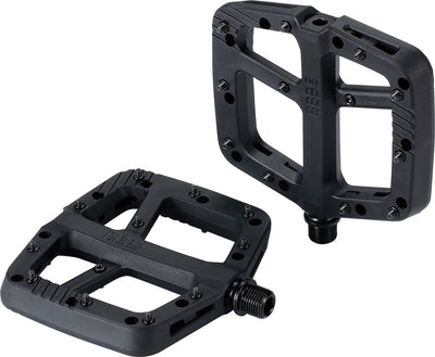 BBB Cycling Decoder MTB-Pedale – Fahrradpedale für Mountainbike – Verbund-Plattformpedal mit starkem Griff und verstellbaren Stiften – Fahrradpedale – mattschwarz – BPD-37