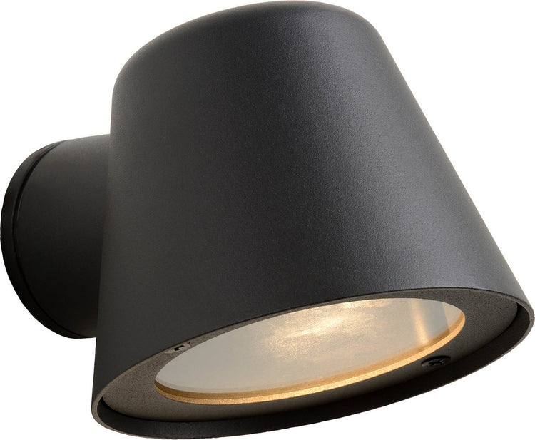 Lucide Dingo-LED – Wandleuchte drinnen und draußen – LED dimmbar – GU10 – 1 x 5 W 3000 K – IP44 – Anthrazit