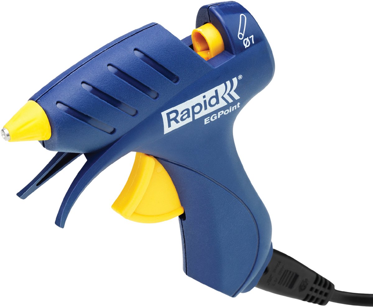 Rapid egpoint – kleine Klebepistole – kabellos – mit Ständer – D7 mm – blau