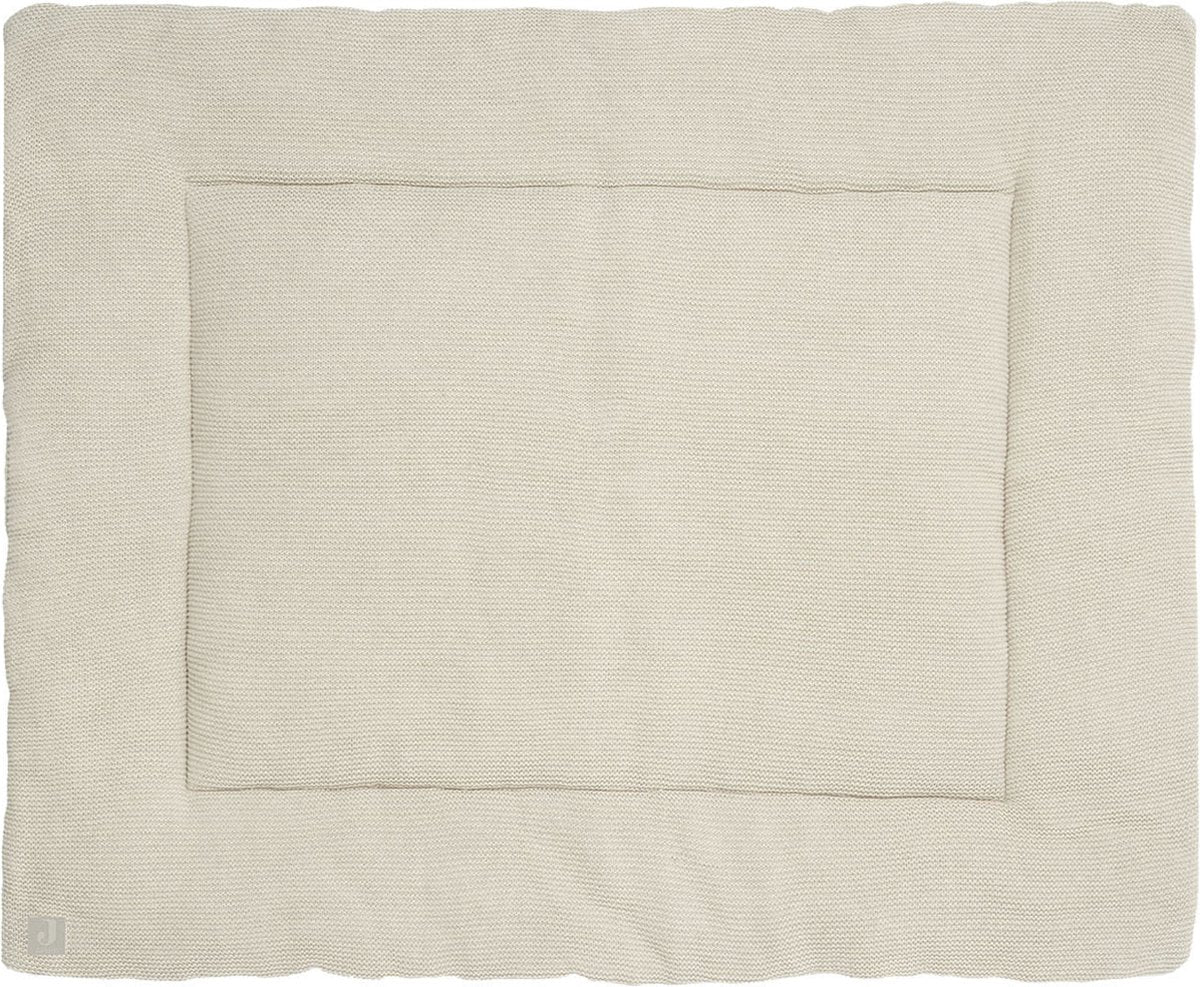 Jollein - Spielmatte (Nougat) - Grundstrick - Baumwolle - Babyspielmatte - 80x100cm