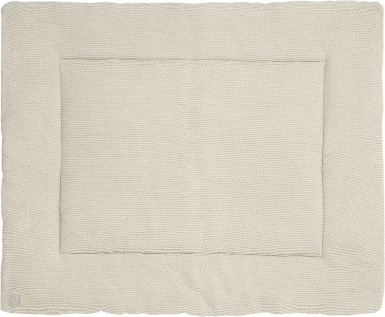 Jollein - Spielmatte (Nougat) - Grundstrick - Baumwolle - Babyspielmatte - 80x100cm