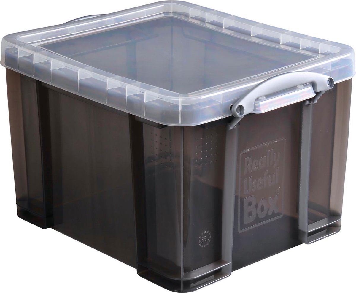 Wirklich nützliche Box 35 Liter transparent geräuchert