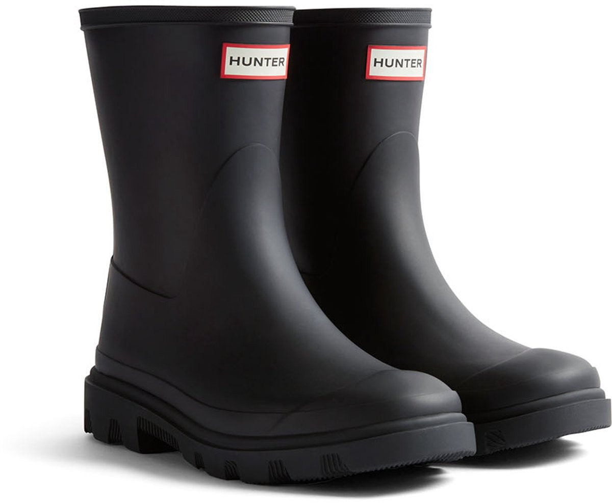 Hunter Downpour kurze Gummistiefel – Damen – Schwarz – Größe 37