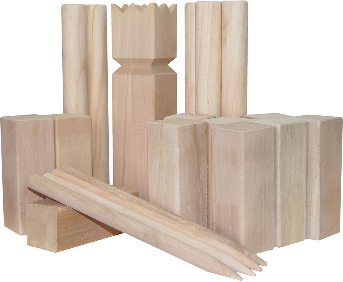 Outdoor-Spiel Kubb-Spiel XL mit Tragetasche FSC-Holz-Outdoor-Spielzeug.