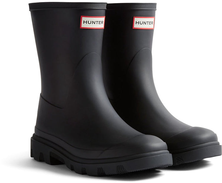 Hunter Downpour kurze Gummistiefel – Damen – Schwarz – Größe 42
