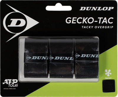 Dunlop – Griff – Gecko-Tac Ogrip Blk 3 Stück Blister – Unisex-Griff – Schwarz