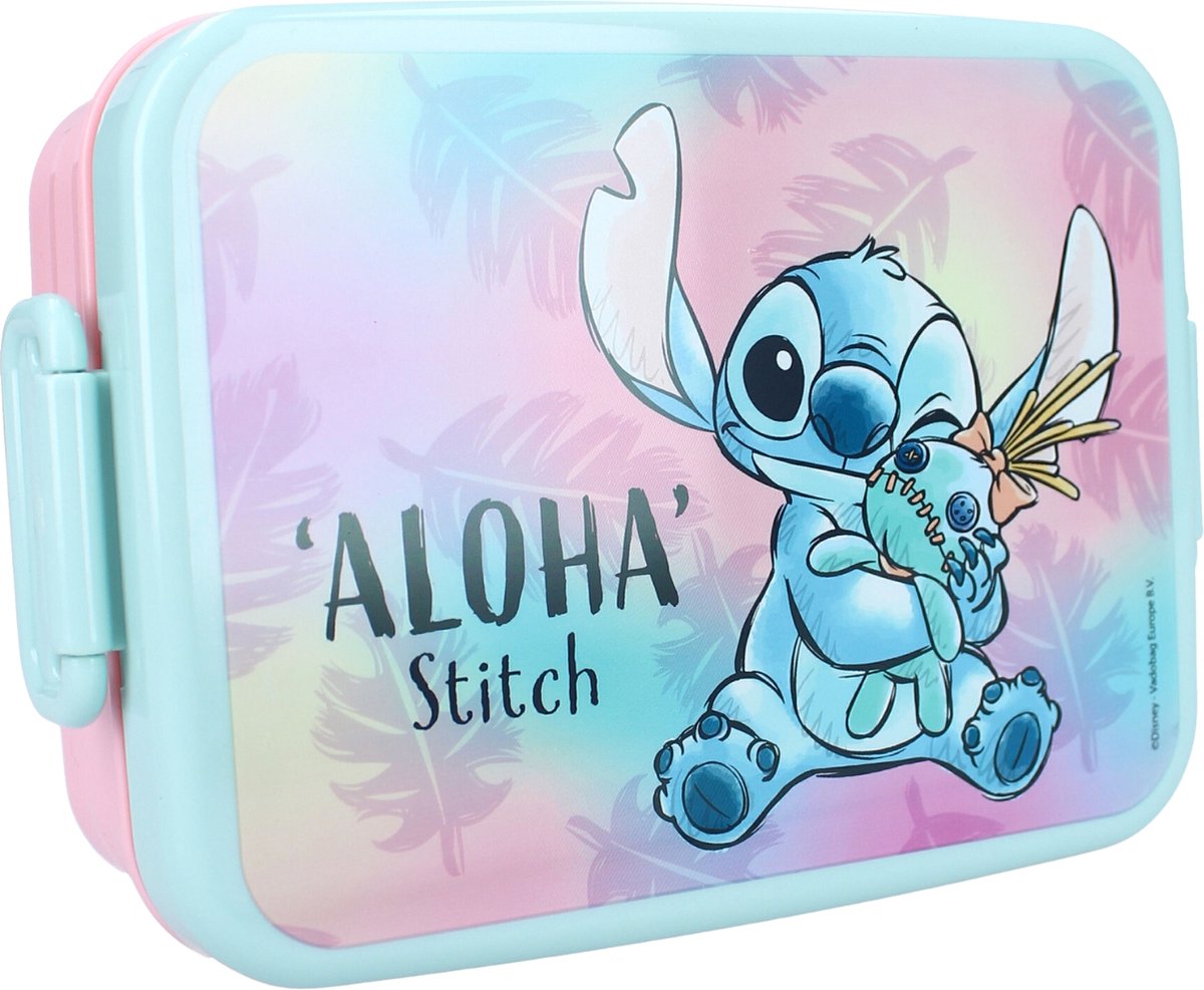 Vadobag Lilo Stitch – rosa und blauer Deckel – Lunchbox