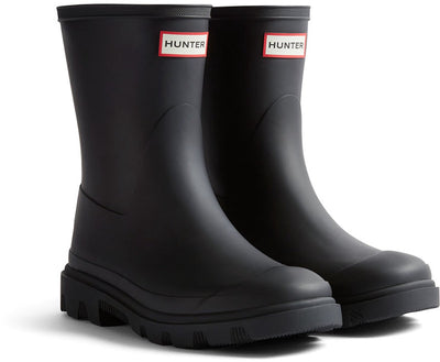 Hunter Downpour kurze Gummistiefel – Damen – Schwarz – Größe 41