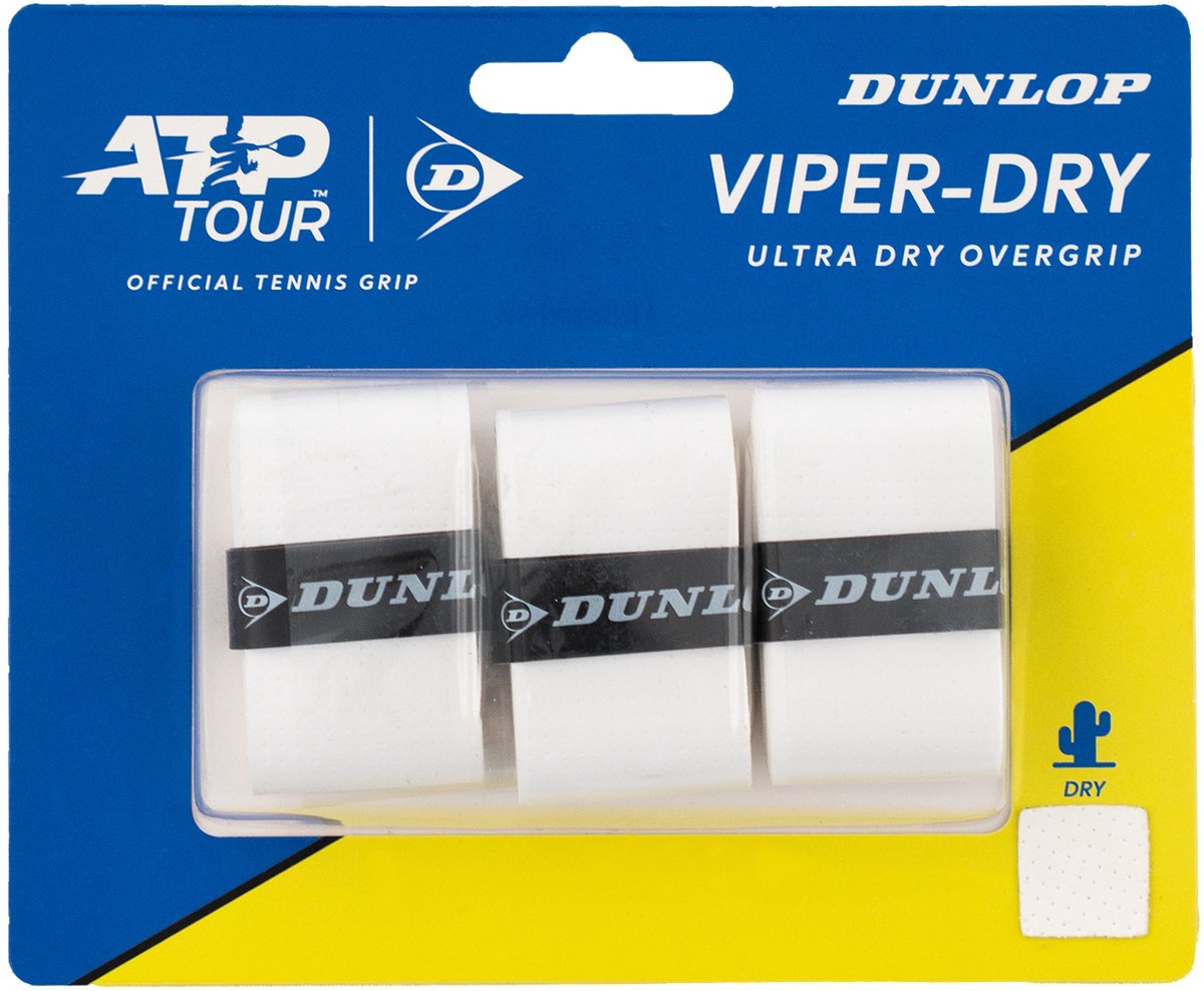 Dunlop ATP Viper-Dry Overgrip mit 3 Stück