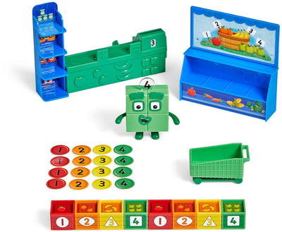 Lernressourcen, Zahlenblöcke, Minimarkt „add it up“ – Lernspielzeug – 3+