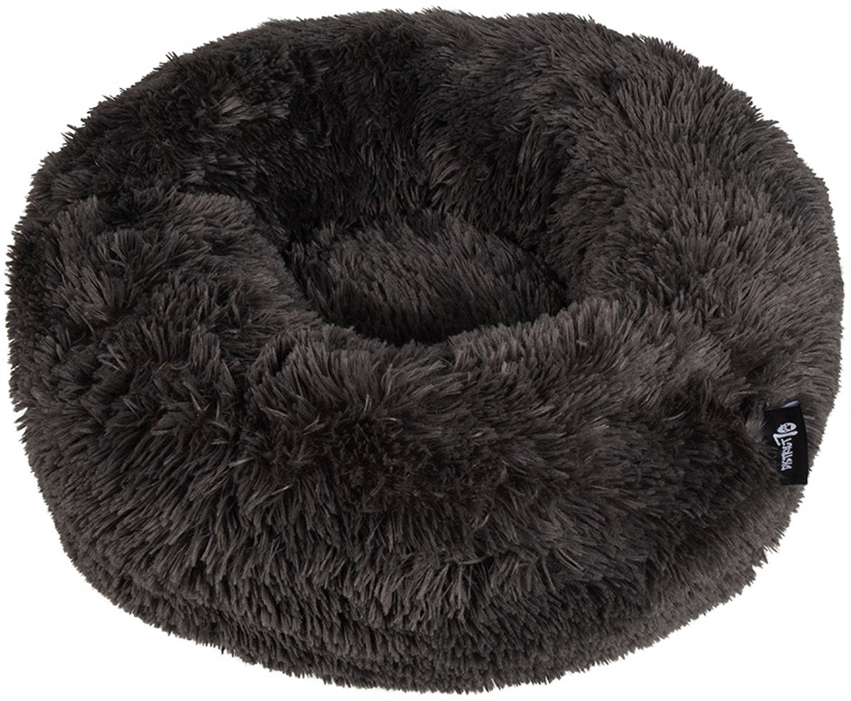 District 70 Fuzz Donut Hundebett – dunkelgrau – mittel ø 60 cm