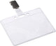 Europel Ausweishalterstreifen + Clip – 90 x 60 mm – transparent – offen – 24 Stück