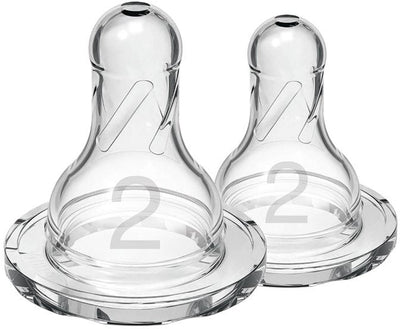 Dr. Brown's Options+ Flaschensauger – Phase 2 – Enghalsflasche – 2 Stück