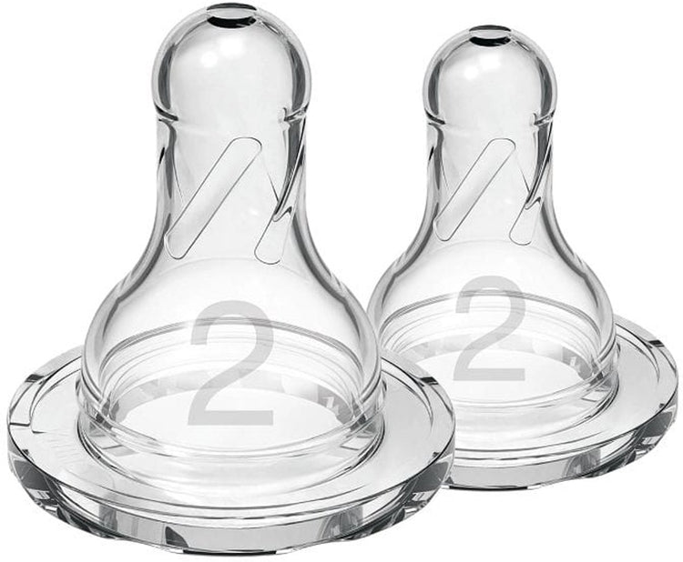 Dr. Brown's Options+ Flaschensauger – Phase 2 – Enghalsflasche – 2 Stück