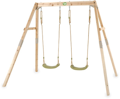 Exit Toys Exit Silvi Doppel-Holzschaukel - Außenschaukelgerät für Kinder