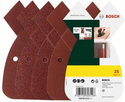 Bosch Zubehör 25-teiliges Schleifblatt-Set für Multischleifer – 2607017113