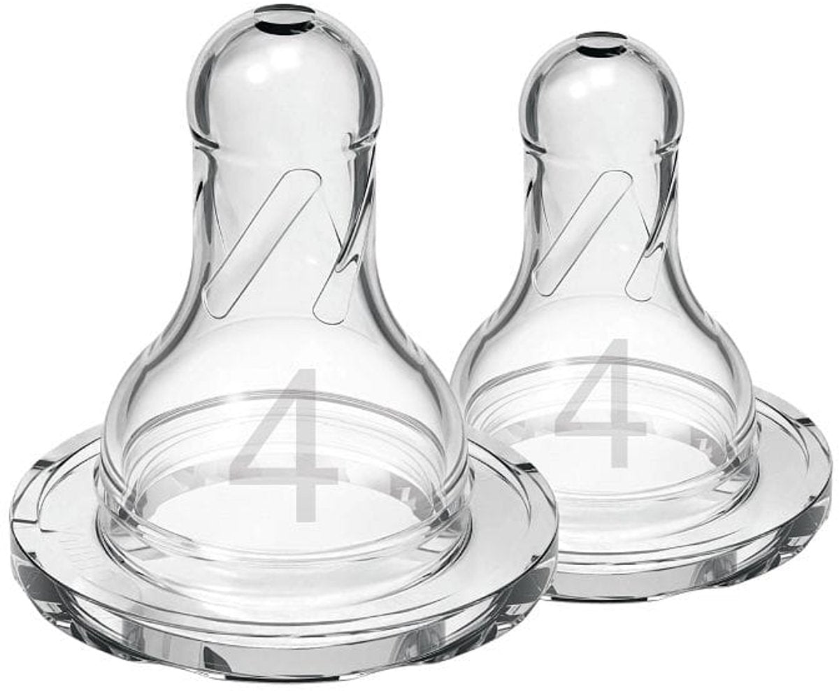 Dr. Brown's Options+ Flaschensauger – Phase 4 Pap-Sauger – Enghalsflasche – 2 Stück