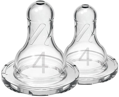 Dr. Brown's Options+ Flaschensauger – Phase 4 Pap-Sauger – Enghalsflasche – 2 Stück