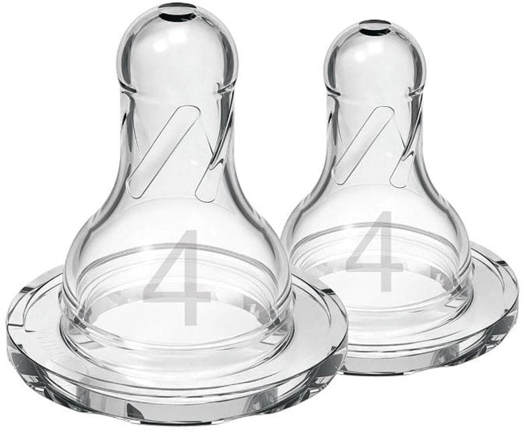 Dr. Brown's Options+ Flaschensauger – Phase 4 Pap-Sauger – Enghalsflasche – 2 Stück
