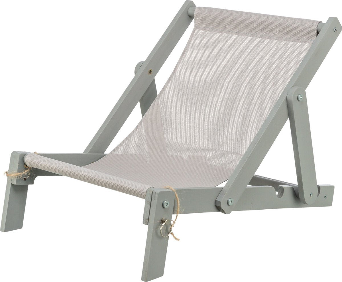 Trixie Strandkorb Holz grau