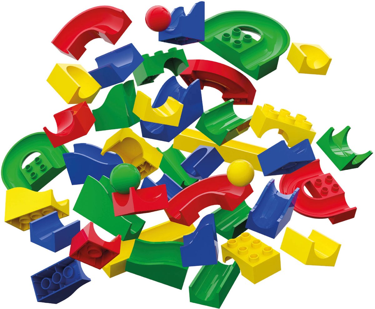Hubelino Knikkerbaan Baan Elements, 55dlg.