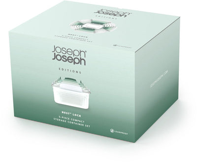 Joseph Joseph Nest Lock – Lebensmittelbehälter – einfach zu stapeln – 5 Stück – grün