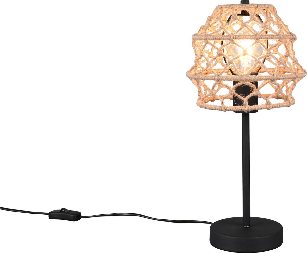 Rl lebe dein Licht Reality Hive - Tischleuchte - Schwarz matt - exkl. 1x E27 4 W - Schnurschalter - Casalum