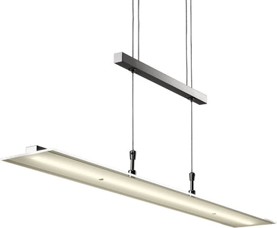 B.k.licht – Hängelampe – Hängelampe Esszimmer – dimmbar – höhenverstellbar – Pendelleuchte Glas – 3.000 K – 1.600 lm – 21 W LED
