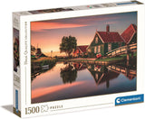Clementoni Jigsaw Puzzle Zaanse Schans, 1500st. - afbeelding 1