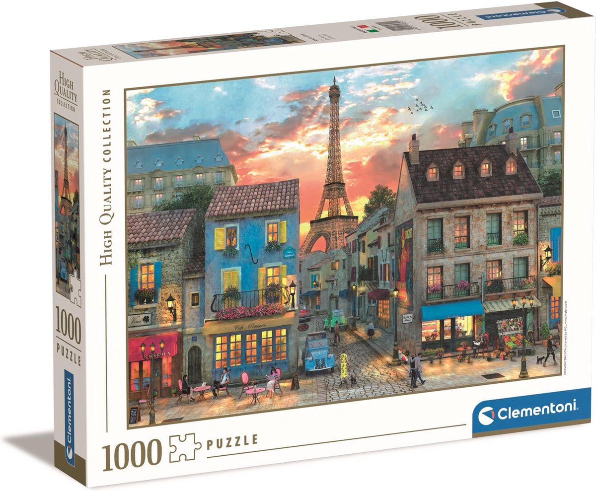 Clementoni Jigsaw Puzzle Straßen von Paris, 1000st.