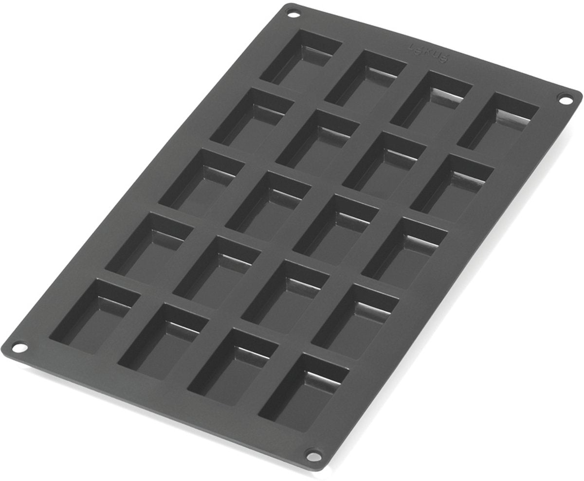 Lékué Backform 20 Finanziers – Silikon – Schwarz