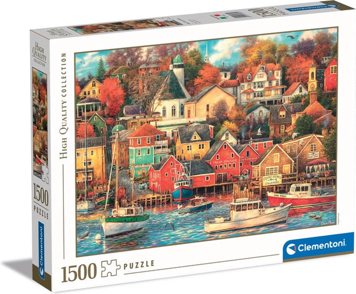 Clementoni – Puzzle – 1500 Teile – Good Time Harbor – Puzzle für Erwachsene und Kinder – hochwertige Sammlung