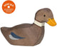 Holztiger Bauernhof: Ente schwimmend 6x2x4cm, Holz