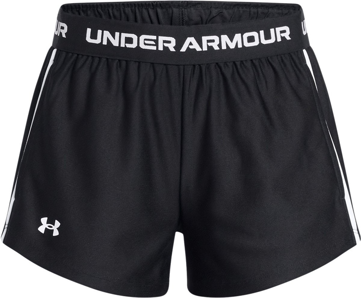 Under Armour G Tech Play Up kurze Unisex-Sporthose – Schwarz – Weiß