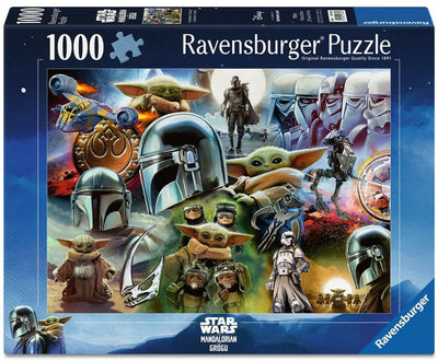 Ravensburger Puzzle Der Mandalorianer und Grogu – 1000 Teile.