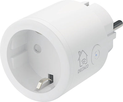 Deltaco Smart Home 1x Smart Wireless Plug - WLAN - 10a - 2400w - Timer - Weiß