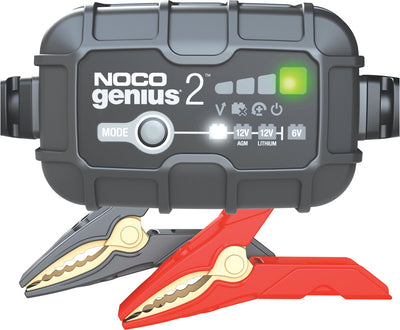 Noco Genius 2eu Batterieladegerät – 2 Ampere – 6 12 Volt – vollautomatisch – lädt und pflegt – Erhaltungsladegerät