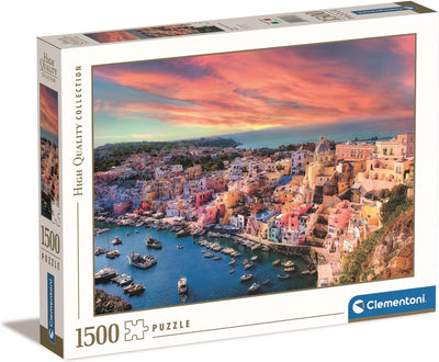 Clementoni – Puzzle – 1500 Teile – malerische Insel Procida – Puzzle für Erwachsene – hochwertige Sammlung