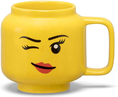 Raum Kopenhagen LEGO Keramik Becher zwinkernden Mädchenkopf, Ton