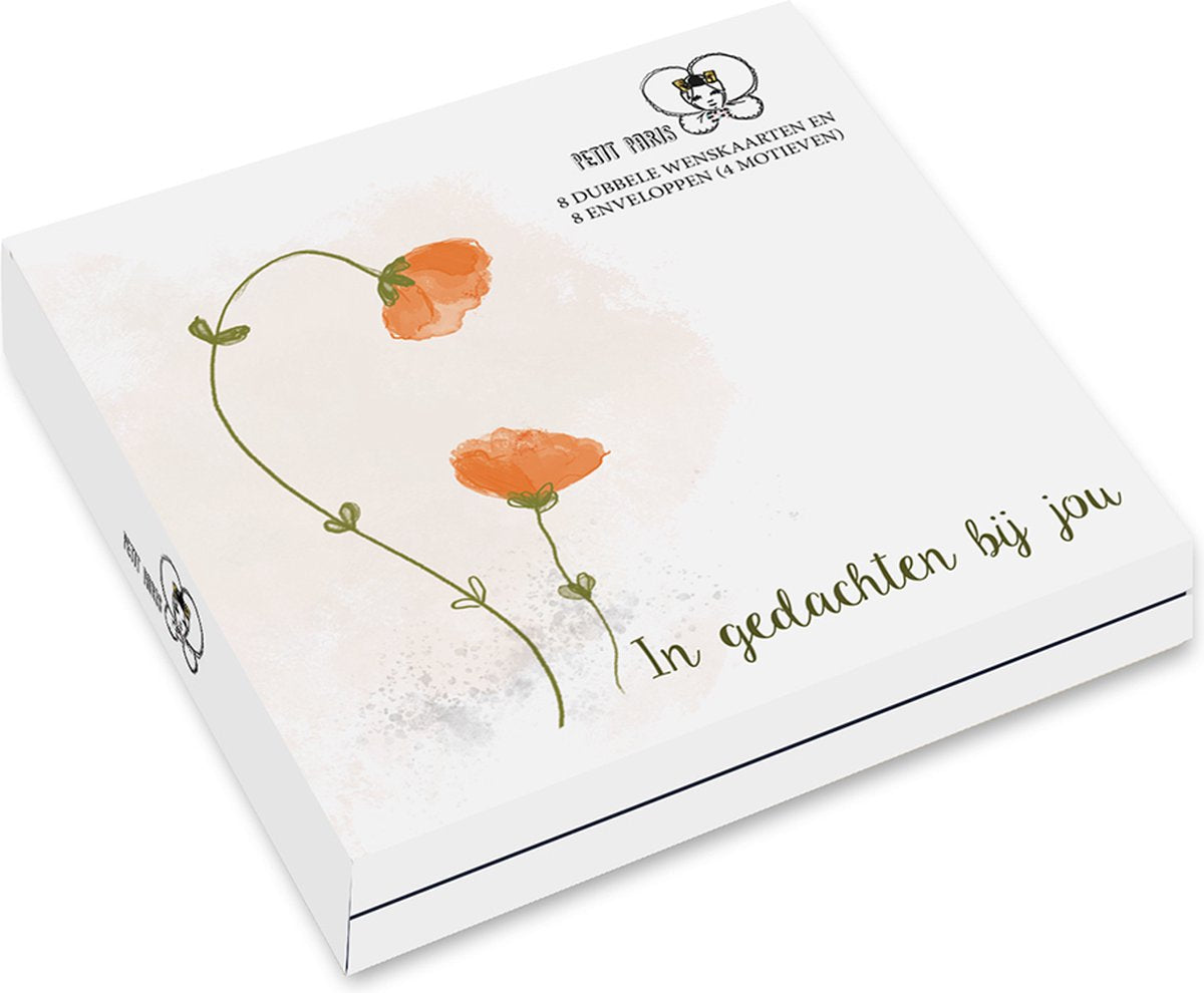 Petit Paris Kartenmappe – Mohn